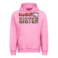 Fuchsia Pink baseball sister with leopard Urban Hoodie - texasbilliewilder
