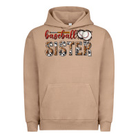 Pigment Burro baseball sister with leopard Urban Hoodie - texasbilliewilder