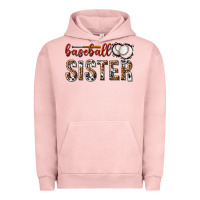 Pigment Salmon baseball sister with leopard Urban Hoodie - texasbilliewilder