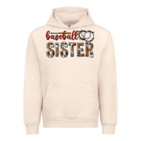 Sandshell baseball sister with leopard Urban Hoodie - texasbilliewilder