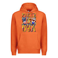 Carrot party in the usa with leopard Premium Hoodie - texasbilliewilder