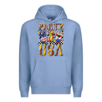 Colony Blue party in the usa with leopard Premium Hoodie - texasbilliewilder