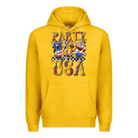 Lemon party in the usa with leopard Premium Hoodie - texasbilliewilder