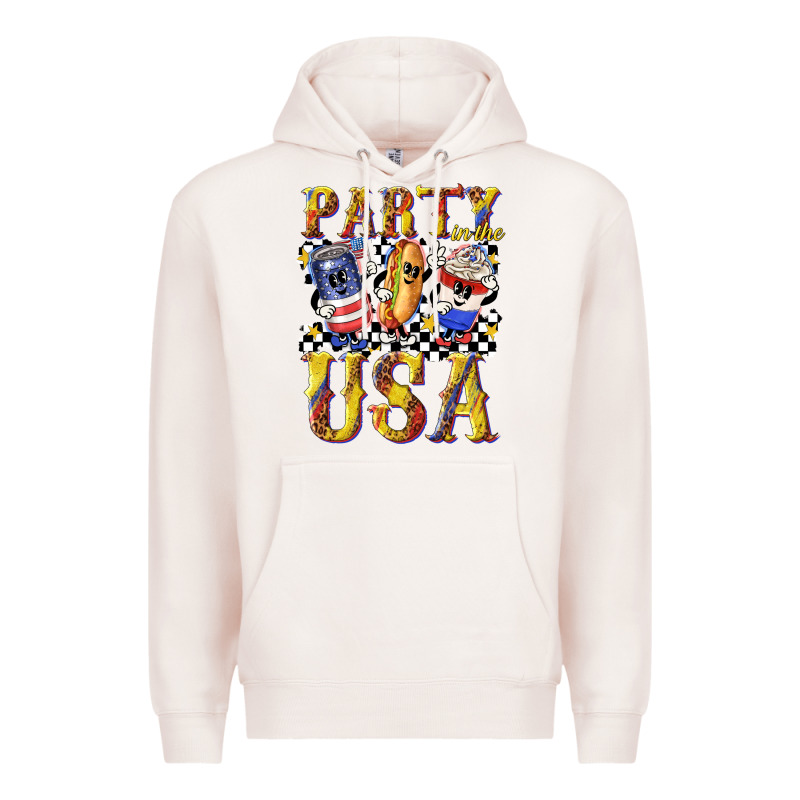 Party In The Usa With Leopard Premium Hoodie by texasbilliewilder | Teevron