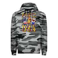 Slate Camo party in the usa with leopard Premium Hoodie - texasbilliewilder