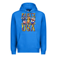 True Royal party in the usa with leopard Premium Hoodie - texasbilliewilder