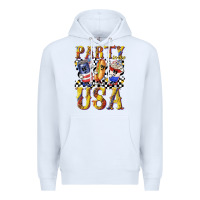 White party in the usa with leopard Premium Hoodie - texasbilliewilder