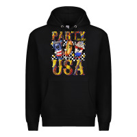 Black party in the usa with leopard Premium Hoodie - texasbilliewilder