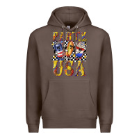 Coffee party in the usa with leopard Premium Hoodie - texasbilliewilder