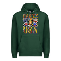 Sports Green party in the usa with leopard Premium Hoodie - texasbilliewilder