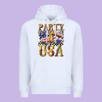 Party In The Usa With Leopard Premium Hoodie Designed By Texasbilliewilder