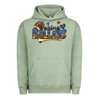 Pigment Oil Green raising ballers football Urban Hoodie - Zillion Design Studio