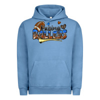 Pigment Pebble Blue raising ballers football Urban Hoodie - Zillion Design Studio
