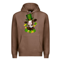 Chestnut st patricks day cow Premium Hoodie - RanaPortraitStore