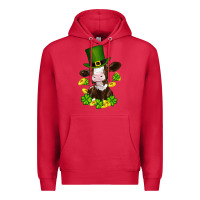 Cardinal st patricks day cow Premium Hoodie - RanaPortraitStore