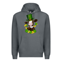 Rock st patricks day cow Premium Hoodie - RanaPortraitStore