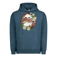 Pigment Midnight Navy baseball with patterns Urban Hoodie - texasbilliewilder