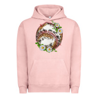 Pigment Salmon baseball with patterns Urban Hoodie - texasbilliewilder