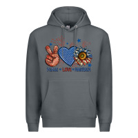 Rock peace love america billie wilder Premium Hoodie - texasbilliewilder