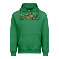 Emerald love with shamrock Urban Hoodie - RanaPortraitStore