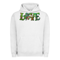 Pigment Lunar Rock love with shamrock Urban Hoodie - RanaPortraitStore