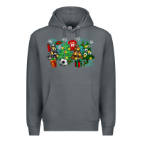 Rock christmas trees with soccer Premium Hoodie - Zillion Design Studio
