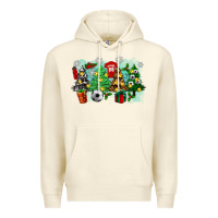 Sandshell christmas trees with soccer Premium Hoodie - Zillion Design Studio