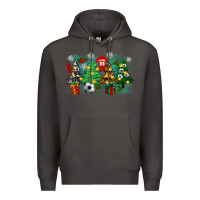 Smoke christmas trees with soccer Premium Hoodie - Zillion Design Studio