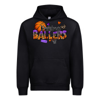 Black raising ballers basketball Urban Hoodie - Zillion Design Studio