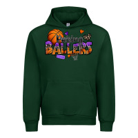 Forest Green raising ballers basketball Urban Hoodie - Zillion Design Studio