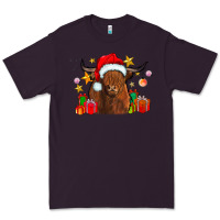 Plum festive highland cow Premium Tee - CowhideDigitalArt