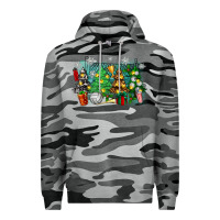 Slate Camo christmas trees with volleyball Premium Hoodie - Zillion Design Studio