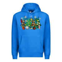 True Royal christmas trees with volleyball Premium Hoodie - Zillion Design Studio