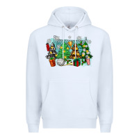 White christmas trees with volleyball Premium Hoodie - Zillion Design Studio