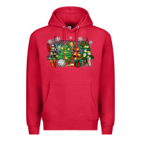 Cardinal christmas trees with volleyball Premium Hoodie - Zillion Design Studio