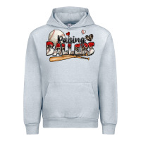 Heather Grey raising ballers baseball Urban Hoodie - Zillion Design Studio