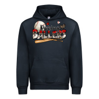 Navy raising ballers baseball Urban Hoodie - Zillion Design Studio