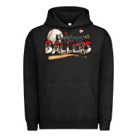 Pigment Black raising ballers baseball Urban Hoodie - Zillion Design Studio