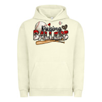 Pigment Pistachio raising ballers baseball Urban Hoodie - Zillion Design Studio