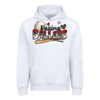 White raising ballers baseball Urban Hoodie - Zillion Design Studio