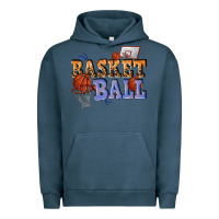 Pigment Midnight Navy basketball Urban Hoodie - texasbilliewilder