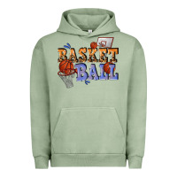 Pigment Oil Green basketball Urban Hoodie - texasbilliewilder