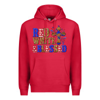 Cardinal red white and blessed Premium Hoodie - texasbilliewilder