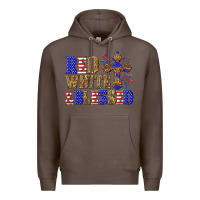 Coffee red white and blessed Premium Hoodie - texasbilliewilder