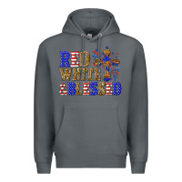 Rock red white and blessed Premium Hoodie - texasbilliewilder