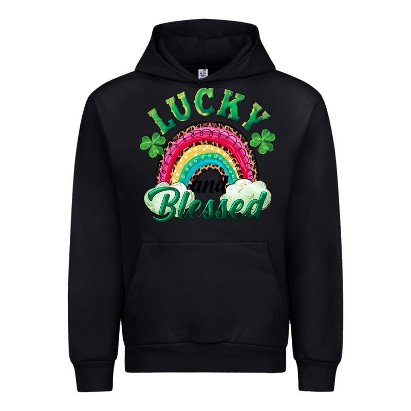 Lucky And Blessed Rainbow Urban Hoodie by RanaPortraitStore | Teevron