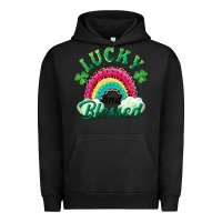 Pigment Black Lucky and blessed rainbow Urban Hoodie - RanaPortraitStore