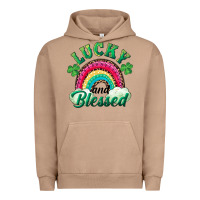 Pigment Burro Lucky and blessed rainbow Urban Hoodie - RanaPortraitStore