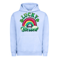 Pigment Grape Ice Lucky and blessed rainbow Urban Hoodie - RanaPortraitStore