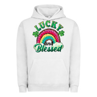 Pigment Lunar Rock Lucky and blessed rainbow Urban Hoodie - RanaPortraitStore